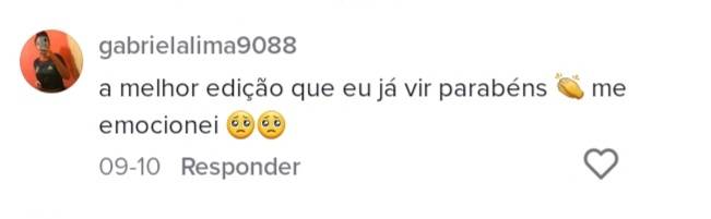 Elogio real da audiência sobre a edição de vídeos 3